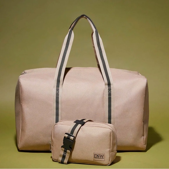 DSW Cream Duffel Bags - Picture 6 of 9